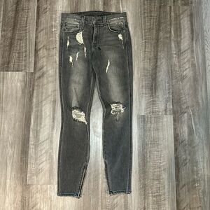 Ksubi Distressed Spray On Skinny Jeans - 26
